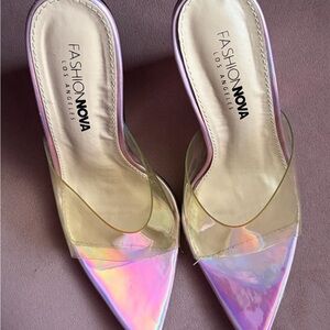 Fashion Nova Iridescent Heels